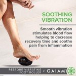 Gaiam Restore Vibrating Foot Roller Massager