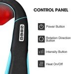 Electric Neck Massager with Heat - Shiatsu Relief