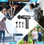 Portable Deep Tissue Massage Gun with 6 Attachments