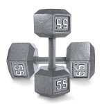 Hexagon Cast Iron Dumbbell Set – 2 Weights