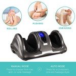 Shiatsu Foot Massager with Remote Control - Gray