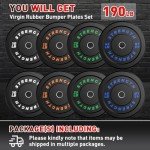 Rendpas 190LB Olympic Bumper Plates Set