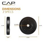CAP Barbell 45 lb Olympic Bumper Plate - Black