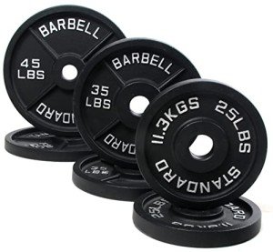 BalanceFrom Cast Iron Olympic Weight Plates - 2 Inch