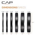 CAP Barbell 260 lb Olympic Bumper Plate Set