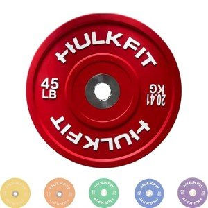 HulkFit Sport Series Rubber Olympic Weight Plate 20.4kg