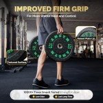 AMGYM 100LB Olympic Bumper Plates Set for Home Gym