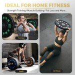 AMGYM 100LB Olympic Bumper Plates Set for Home Gym