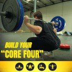 HulkFit Sport Series Rubber Olympic Weight Plate 20.4kg