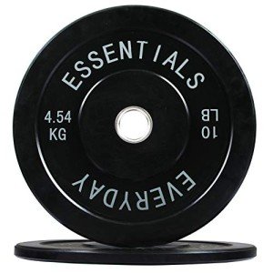 BalanceFrom 10LB Color Coded Olympic Bumper Plates