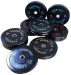 BalanceFrom 10LB Color Coded Olympic Bumper Plates
