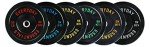 BalanceFrom 10LB Color Coded Olympic Bumper Plates