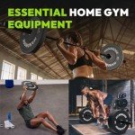 HANDBODE 160 lb Olympic Bumper Weight Plate Set