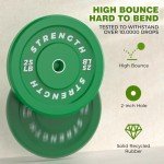 Vibrant 230LB Olympic Bumper Plates Set