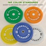 Vibrant 230LB Olympic Bumper Plates Set