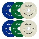 CAP Barbell 160 lb Olympic Bumper Plate Set
