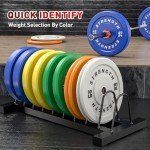 Rendpas Color Olympic Bumper Plates Set - 260LB