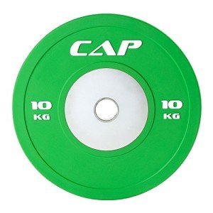 CAP Barbell Olympic Rubber Bumper Plate, 10 kg