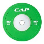 CAP Barbell Olympic Rubber Bumper Plate, 10 kg