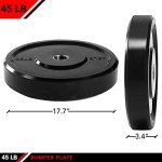 JFIT 45 LB Olympic Bumper Weight Plate