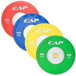 CAP Barbell Olympic Rubber Bumper Plate, 10 kg