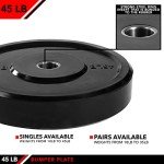 JFIT 45 LB Olympic Bumper Weight Plate