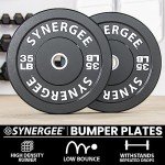 Synergee 35lbs Bumper Plates for Weightlifting