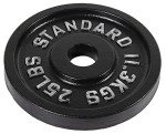 Fitvids 25LB Olympic Cast Iron Weight Plate
