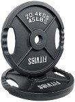 Signature Fitness 45LB Cast Iron Olympic Weight Plates
