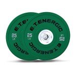 E.T. Energic 25lb Odorless Olympic Bumper Plates Set
