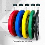 E.T. Energic 25lb Odorless Olympic Bumper Plates Set