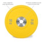 Titan Fitness 15 KG Yellow Urethane Bumper Plate