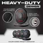 Yes4All 15LB Olympic Rubber Bumper Plates - Pair