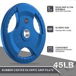 SPART 15LB Rubber Coated Olympic Weight Plates