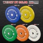 Rendpas Color Olympic Bumper Plates Set - 260LB