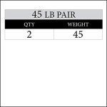 XMARK 45 lb Rubber Coated Olympic Weight Plates