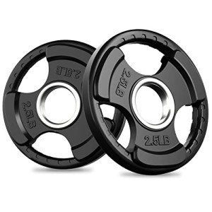 RitFit 5.1cm Rubber Olympic Weight Plates Pair