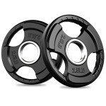 RitFit 5.1cm Rubber Olympic Weight Plates Pair