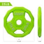SPART Color-Coded 25LB Cast Iron Weight Plate