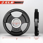 RitFit 5.1cm Rubber Olympic Weight Plates Pair