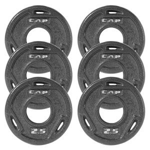 CAP Barbell 2.5 lb Olympic Grip Weight Plates Set
