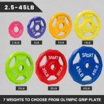 SPART Color-Coded 25LB Cast Iron Weight Plate