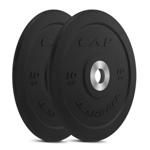CAP Barbell Olympic Bumper Plate Set, 10 lb Pair