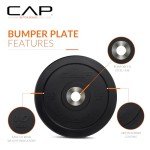 CAP Barbell Olympic Bumper Plate Set, 10 lb Pair