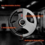 XDDIAS Olympic Grip Rubber Weight Plates - 10LB-45LB