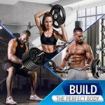 Yes4All 5LB Rubber Coated Weight Plate Grips