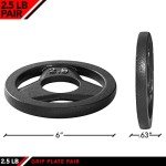 JFIT 2.5 LB Olympic Grip Plates - Set of 2