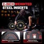 Papababe Olympic Bumper Plates Set - 100 LB