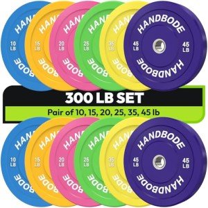 Colored Rubber Olympic Bumper Plates for Weightlifting