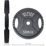 Signature Fitness 45LB Cast Iron Olympic Weight Plates